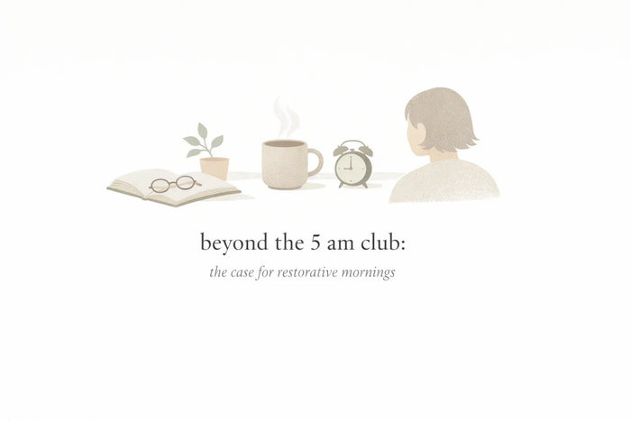 beyond the 5 am club: the case for restorative mornings