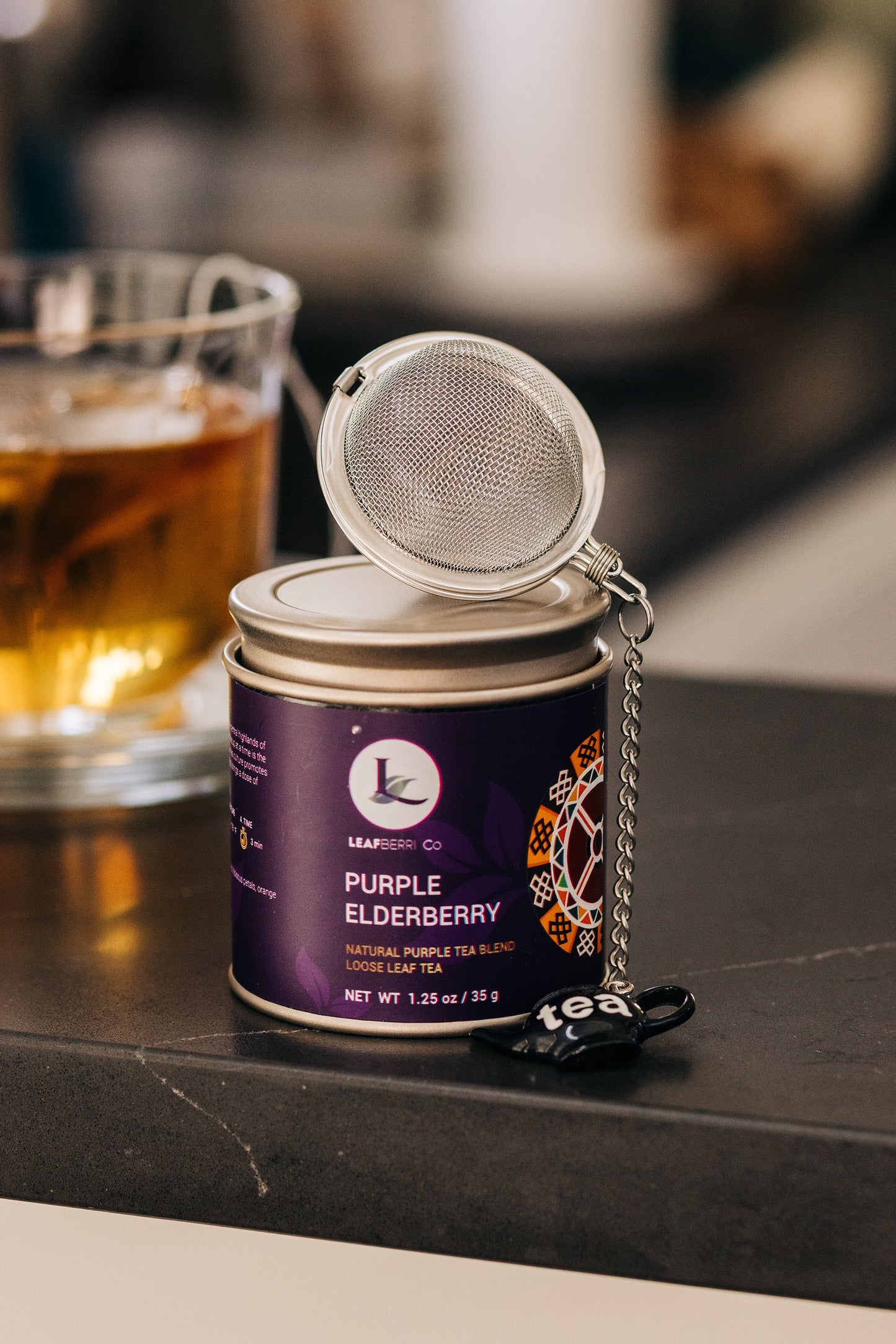 Black Teapot Infuser Ball