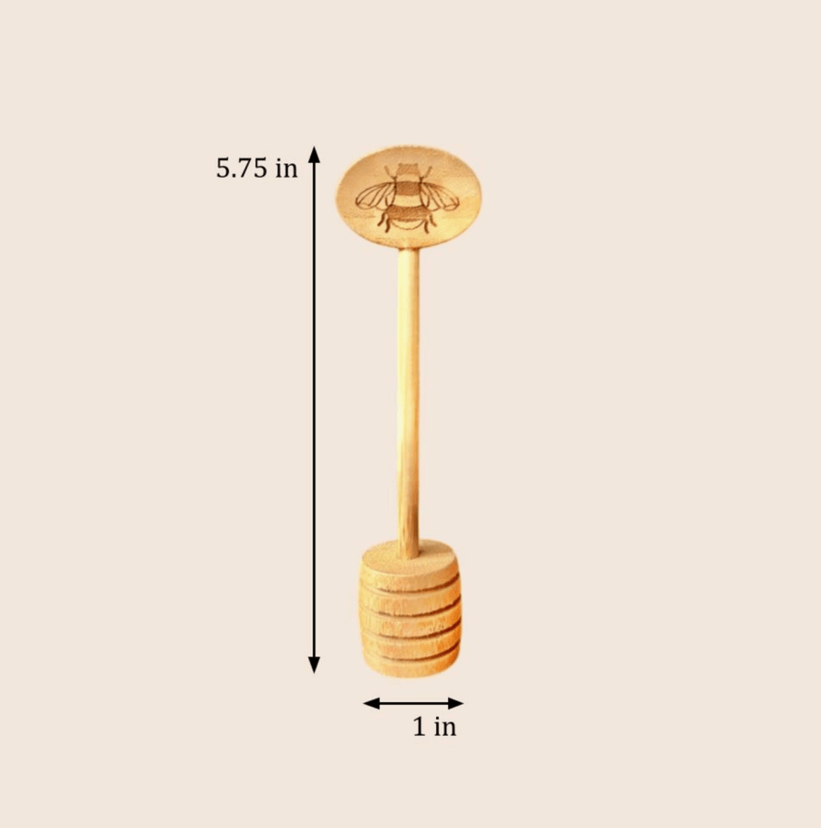 Bamboo Honey Dipper Spoon brewed