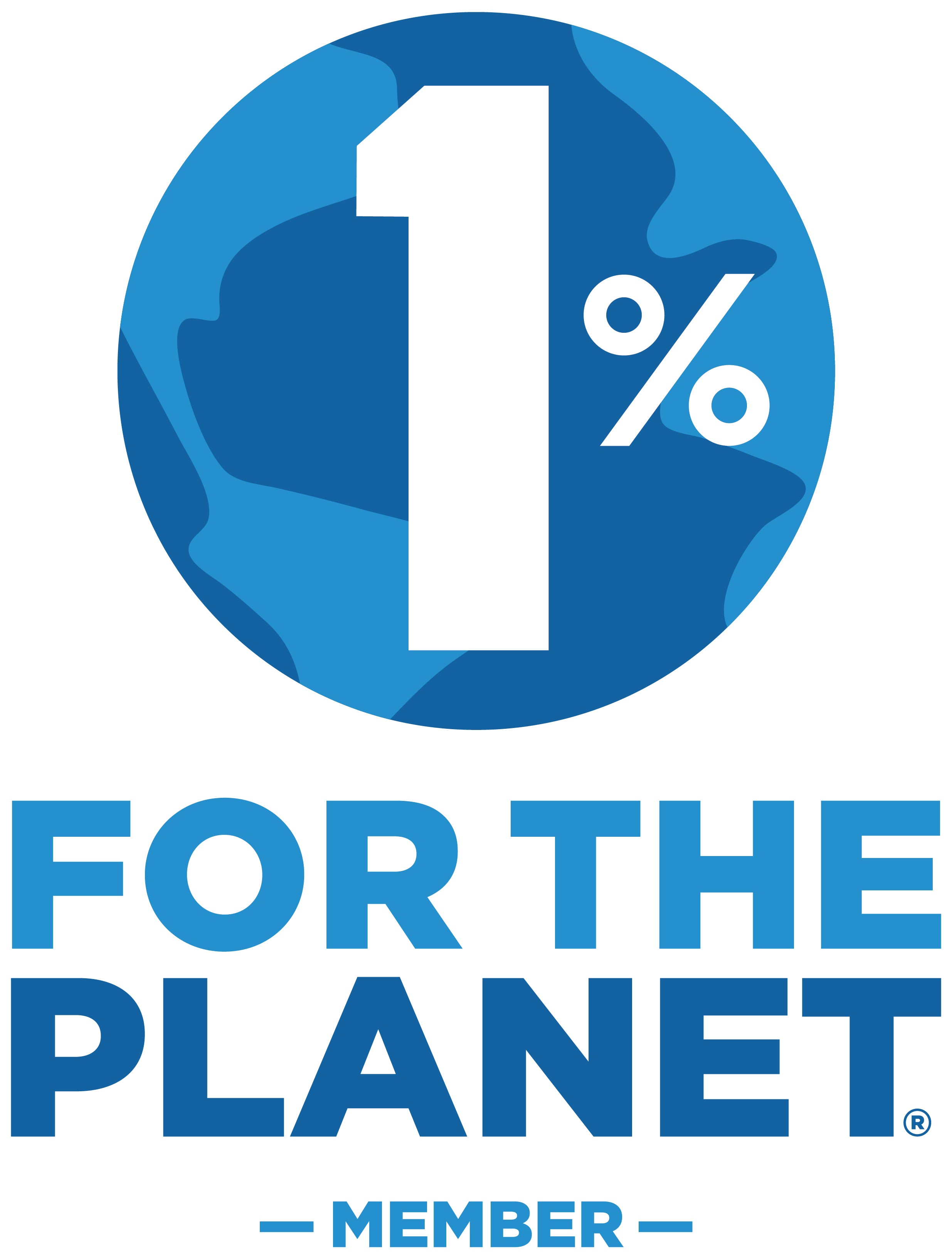 Proud member of 1% for the Planet